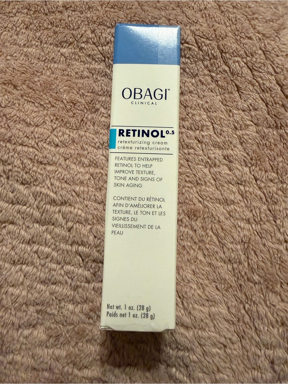 Obagi Retinol 0.5 Retexturizing Cream, sealed box
